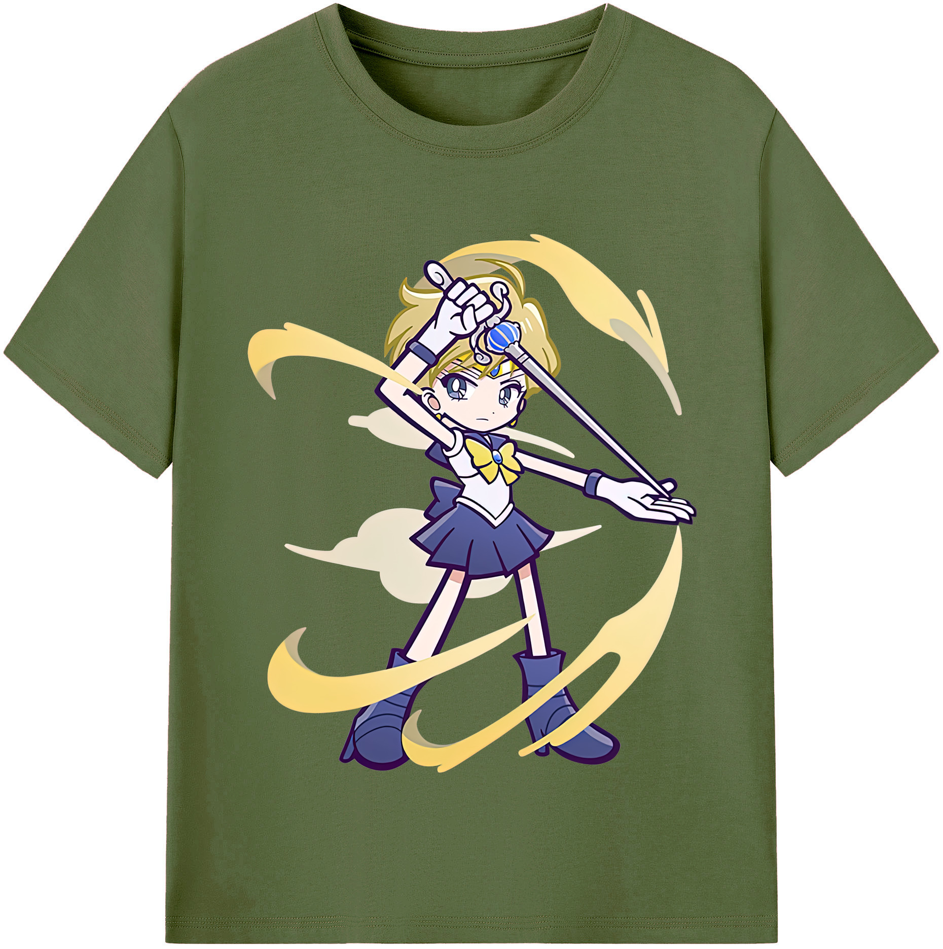 （画像用） 美少女戦士セーラームーン 天王はるか Sailor Moon Tenoh Haruka 綿100％半袖Tシャツ（フロントプリント）